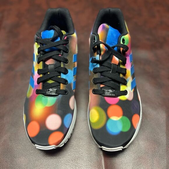 Adidas Originals ZX Flux bright lights sneakers tennis shoes, size 8 1/2 - Picture 14 of 14